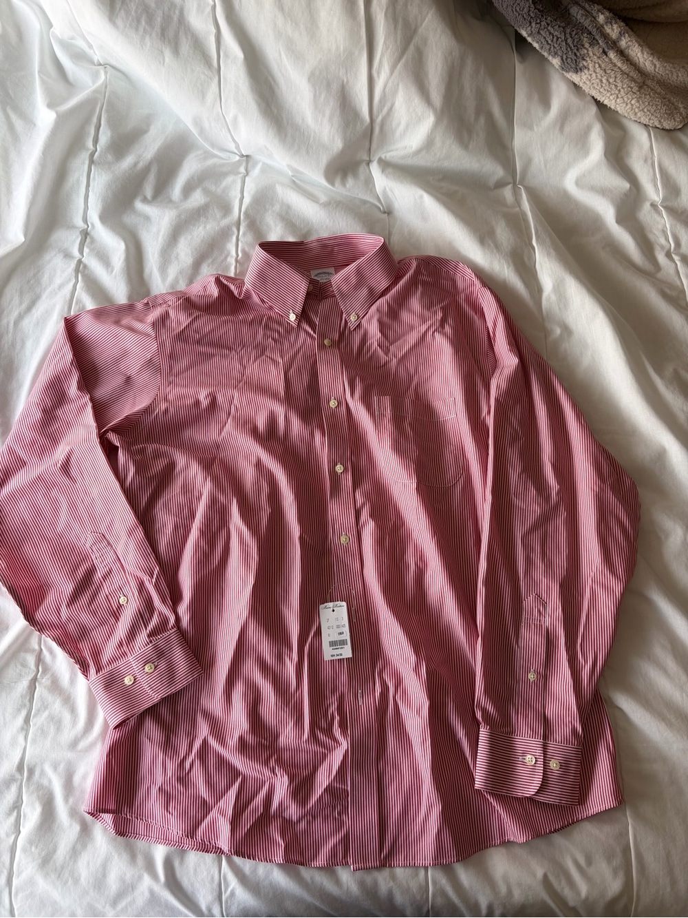 Red Brooks Brothers Regent Button Down NWT Size 16H 34/35
